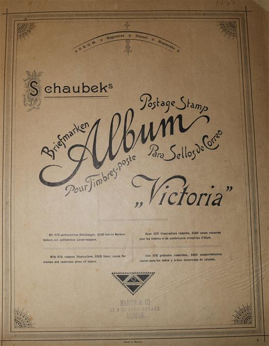 Oldtime Collection of stamps, in an album and 1930 Coronation sets in a further album